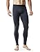 TSLA Men's Athletic Compression Pants, Thermal Wintergear Running Tights, Sports Leggings, Thermal Grey, Medium