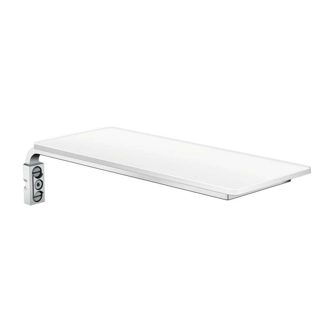 hansgrohe 26511400 Casetta' E Glass Soap Dish Spare Part, White/Chrome