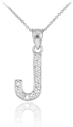 Amazon.com: Claddagh Gold 925 Sterling Silver CZ-Studded Initial