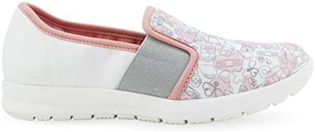 Women's Cute Memory Foam Elastic Gore Nursing Shoes - Printed - Florence Sunny