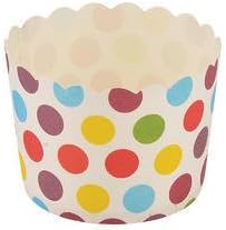 Amit Marketing Muffins Paper Cup Owen Proof 100ML Pack of 30pc (Multicolored Assorted Denise)
