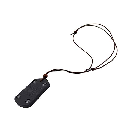 Haluoo Volcanic Stone Anti Emf Radiation Protection Pendant Energy Scalar Negative Ions Pendant Necklace Quantum Pendant Electromagnetic Field Protectionem Necklace for Women Mens (Rectangle)