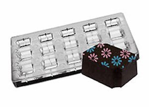 Click Here to See More Images Fat Daddio's PCMM-01 15-Piece Indented Corner Chocolate and Candy Mold Tray Set by Fat Daddios