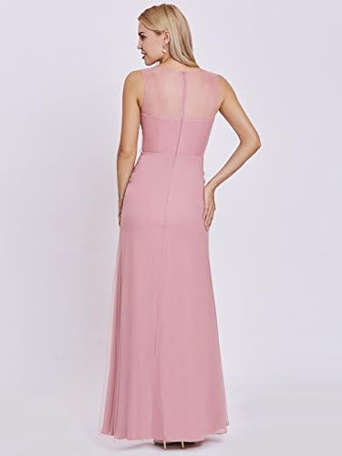 Sisjuly Women's Scoop Neack Appliques Prom Gown Tulle A-Line Evening Dress
