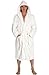 Alexander Del Rossa Mens Turkish Terry Cloth Robe, Thick Hooded Bathrobe, Large XL White (A0105WHTXL)