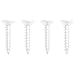 Nuk3y Heavy Duty Metal Steel Closet Pole Socket Set 1-1/2