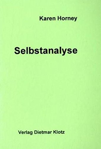Download Selbstanalyse Pdf Karen Horney Selbstanalyse Klotz Ndarrealesi