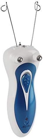 Professional Electric Female Body Facial Hair Remover Epilator Defeatherer Cotton Thread Depilator Shaver Lady Hair Removal Tool (Color : White blue)