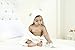 Hooded Baby Towel & 5 Pack WashCloths Set| Soft Organic Bamboo Baby Bath Towel |Gentle On Skin Hooded Towel| Quick Absorbent| Bonus Wash Bag| Baby Registry/Shower Gift for Boys & Girls by Cuddle Mee