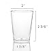 LSR LORESO 48pcs Mini Dessert Cups 2 oz - Round Clear Plastic Cups for Serving Desserts, Sampling & Tasting - Reusable 48CT