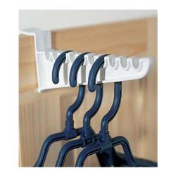 BB Direct Pack of 2 Over Door Ironing Hooks – Durable Overdoor Hanger Fits Doors up to 35mm – Holds 20 Hangers (10 Per Hook) – Space-Saving Door Hooks for Clothes & Coats