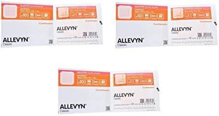 Smith and Nephew 66800270 Allevyn Gentle Border Dressing 4" x 4" (3 Pack (10 Count))