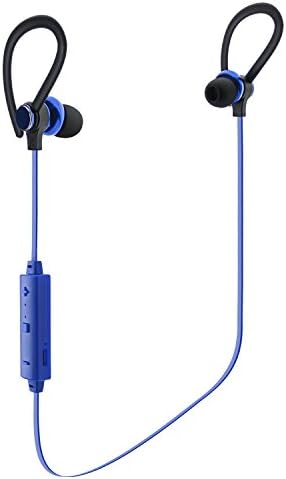 Audiomate S12 Slim Sweatproof Wireless Bluetooth 4.1 Headphones Sports Headset, Lightweight HD Stereo Earbuds with Magnetic Connection and Built-in Mic (Blue)