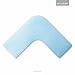 MALOUF Z Gel Memory Foam L-Shape Pillow for Side Sleeping Comfort, Dorm Room Essentials
