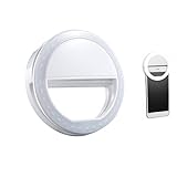 Aipinvip Selfie Ring Light 3-Level Brightness LED Clip Portable Diva Ring Light for Video and Selfie Photos Fill Light for iPhone Samsung Galaxy and Other SmartPhones