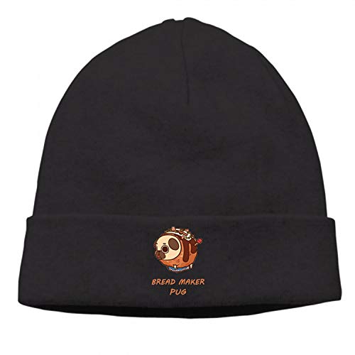 Christopher Macadam Bread Maker Pug Unisex Warm Chunky Thick Stretchy Knit Beanie Skull Cap Winter Knitting Warm Hat