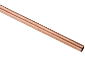 Boxonly Copper Round Tube 2mm OD 0.5mm Wall Thickness 200mm Length Metal Seamless Straight Pipe Tubing