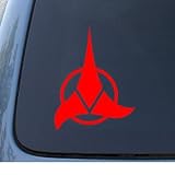 KLINGON - Star Trek - Car, Truck, Notebook, Vinyl Decal Sticker #1130 | Vinyl Color: Red