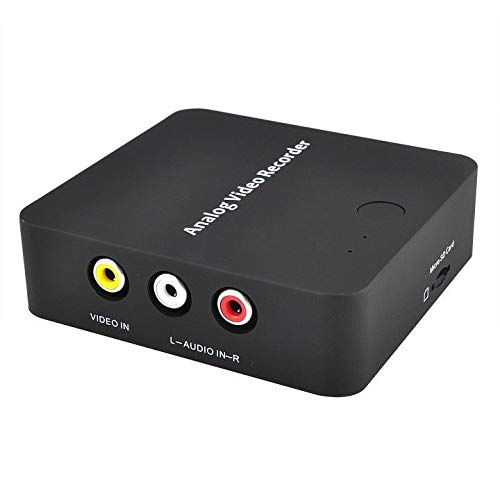Runshuangyu HD Analog Digital Video Recorder AV Video Capture Card Adapter for Camcorder Tape, VHS, VCR, DVD Player, DVR, Hi8, Game Player AV Out and HDMI Out