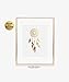 DIGIBUDDHA Dreamcatcher Gold Foil Decor Tribal Boho Chic Dream Catcher Wall Art Print Metallic Poster 8 inches x 10 inches A18