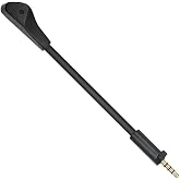 XERESTETK Delta Microphone, Replacement 3.5mm Game Microphone Mic Boom for Asus Rog Delta S Core Animate Wired Wireless Headsets Headphones PS4 Xbox One Nintendo Switch PC Gaming Headsets