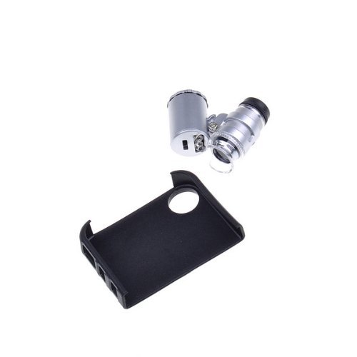 Neewer 60x ZOOM Cellphone Mobile Phone Microscope Lens for Apple Iphone 4 With LED Light