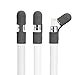 TXEsign 3 pcs Premium Silicone Pencil Cap Holder Saver for Apple Pencil (Gray)