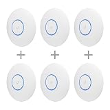 Ubiquiti Networks UAP-AC-PRO-US Unifi 802.11ac Dual-Radio PRO Access Point (6 Items)