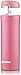 Insulated Stainless Steel Vacuum Flask Travel Mug, Leak Proof Beverage 16 Oz Water Bottle, Pink