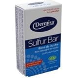 Dermisa Soap Sulfur Facial 3 oz. (3-Pack) with Free Nail File