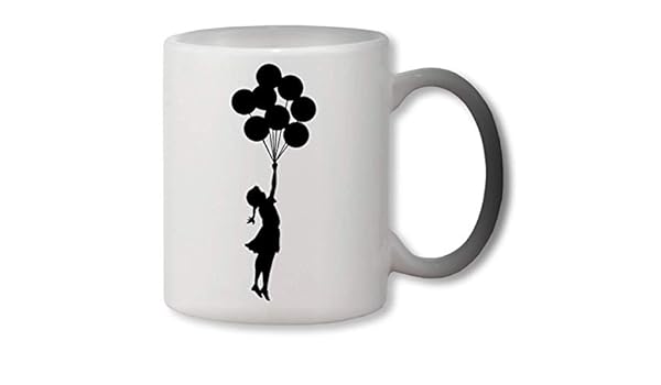 KRISSY Artist Banksy Graffiti Balloons Girl Dark Shadow Heat ...