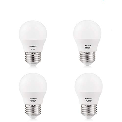 4 Pack 12V AC/DC LED Edison G14 Bulbs 3W E26 Light Bulbs Low Voltage Edison AC DC Screw in Light Bulbs for Off Grid Solar Lighting Marine Boat RV 12V Interior Lighting Warm White for Camper