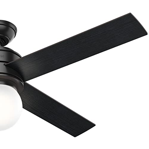 Hunter Fan Company, 59321, 52 inch Hepburn Matte Black Ceiling Fan with
