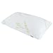HuiYin Bamboo Shredded Memory Foam Sleep Pillow Combination with Bamboo Fiber Cover Zipper Removable Breathable Cooling Hypoallergenic Pillow Cover, Queen