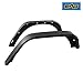 EAG Rear Fender Flares Steel Flat Style 2PCS Fit for 07-18 Jeep Wrangler JK