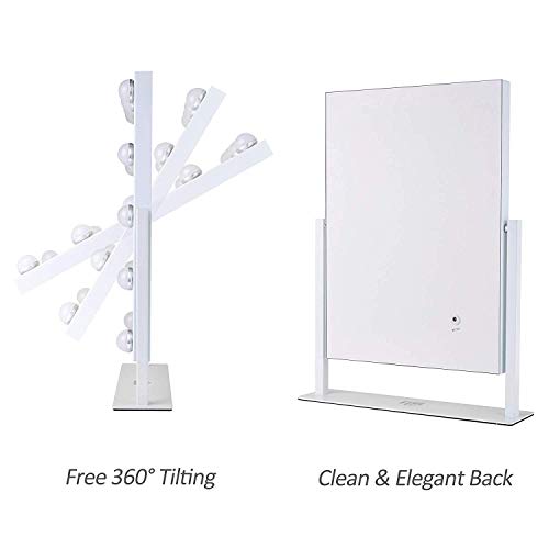 GeekHouse Lighted Vanity Mirror Hollywood Style Makeup Tabletops, Large