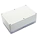 LeMotech ABS Plastic Junction Box Dustproof Waterproof IP65 Electrical Enclosure Box Universal Project Enclosure Grey with PC Transparent Clear Cover 9 x 5.9 x 3.4 inch(230 x 150 x 87 mm)