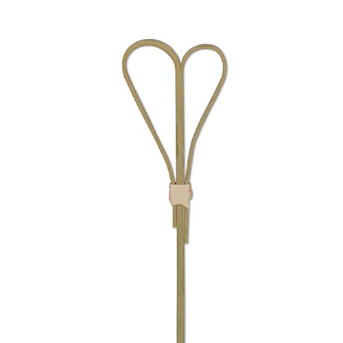 Green Bamboo Tied Heart Appetizer or Sandwich Picks/Swizzle Sticks - 4 3/4" - 100 ct - Thumbnail 6