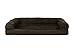 Furhaven Pet Dog Bed - Orthopedic Ultra Plush Faux Fur and Suede Traditional Sofa-Style Living Room Couch Pet Bed with Removable Cover for Dogs and Cats, Espresso, Large