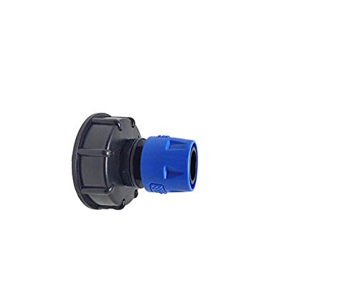 TOOLSTAR IBC Adapter, IBC Garden Water Tank Outlet Fitting/Connector/Adapter S60X6 with 3/4" Quick Connector