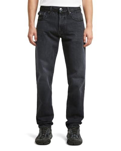 G-STAR Mens Morry FWD Regular Tapered Jeans, BLACK (worn in dark moon D26141-D291-H785), 33W / 34L