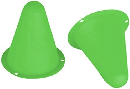 3 Inch Plastic Traffic Cones - OULucicy 20pcs inline skating Cup Speed Training Educational Equipment Slalom Skates Cones Marker Toy, Kids Outdoor and Indoor Gaming and Festive Events (Green)