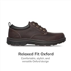Skechers Men's Segment Rilar Oxford,Brown,8.5 M US