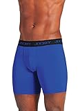 Jockey Men's Underwear Sport Microfiber Boxer Brief, Outrageous Blue, M
