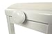 Gearlux Adjustable Piano Bench with Velvet Top - White Gloss