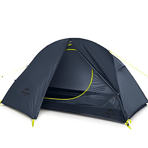 Naturehike Ultraleichtes Zelt Trekkingzelt für 1 Personen Zelt 3-4 Saison für Camping Wandern (Navy)
