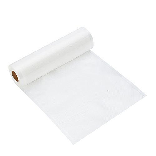 Vacuum Sealer Rolls Bags, EIVOTOR 3 Mix Size 5.9’’/7.9’’/9.8’’/X 16.5’ Embossed Commercial Grade Food Saver Bags, Storage Packaging, Sous Vide Cooking, BPA Free FDA Approval Transparent Varisized