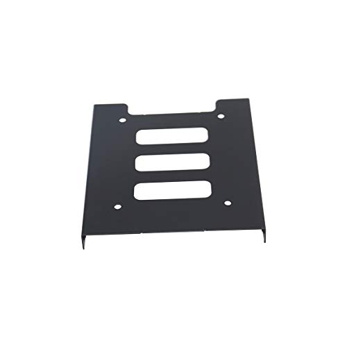 SSD Mounting Bracket, Tan QY 2 Pack 2.5" to 3.5" SSD HDD Hard Disk Drive Bays Holder Metal Mounting Bracket Adapter for PC(Bracket+Sata III Cale)
