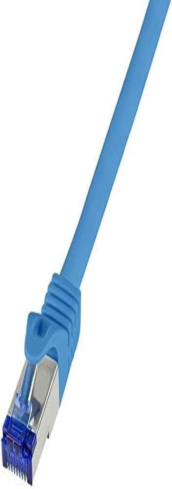 LogiLink C6A016S RJ45 CAT 6a S/FTP 0.25 m Blue Pack of 1