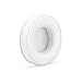 BRAINWAVZ Round Replacement Memory Foam Earpads - Suitable for Many Other Large Over The Ear Headphones - Sennheiser, AKG, HifiMan, ATH, Philips, Fostex, Sony (White)